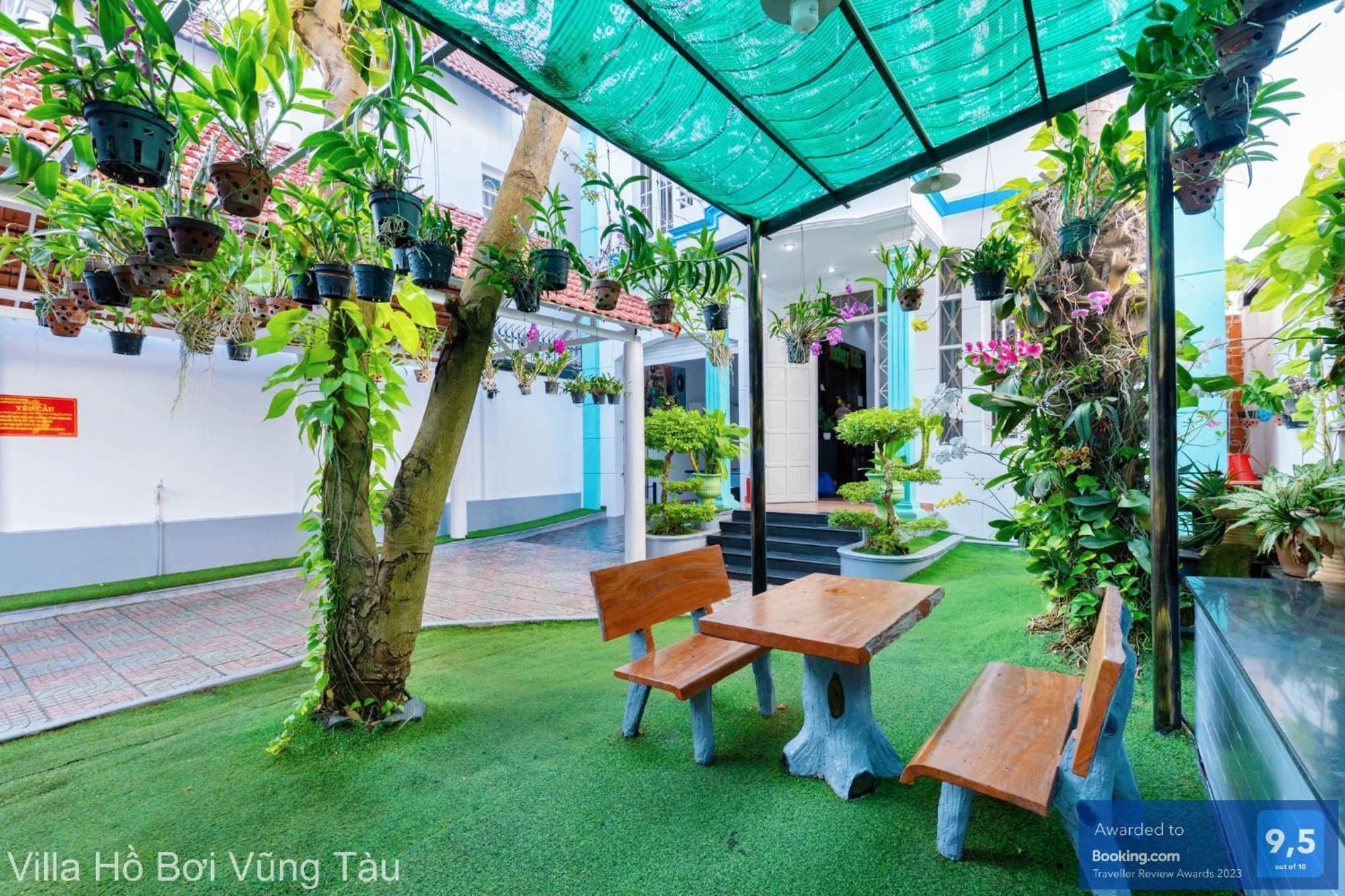 Villa San Vuon Gan Bien Bai Sau - Free Bida - Dan Karaoke Vung Tau Exteriör bild